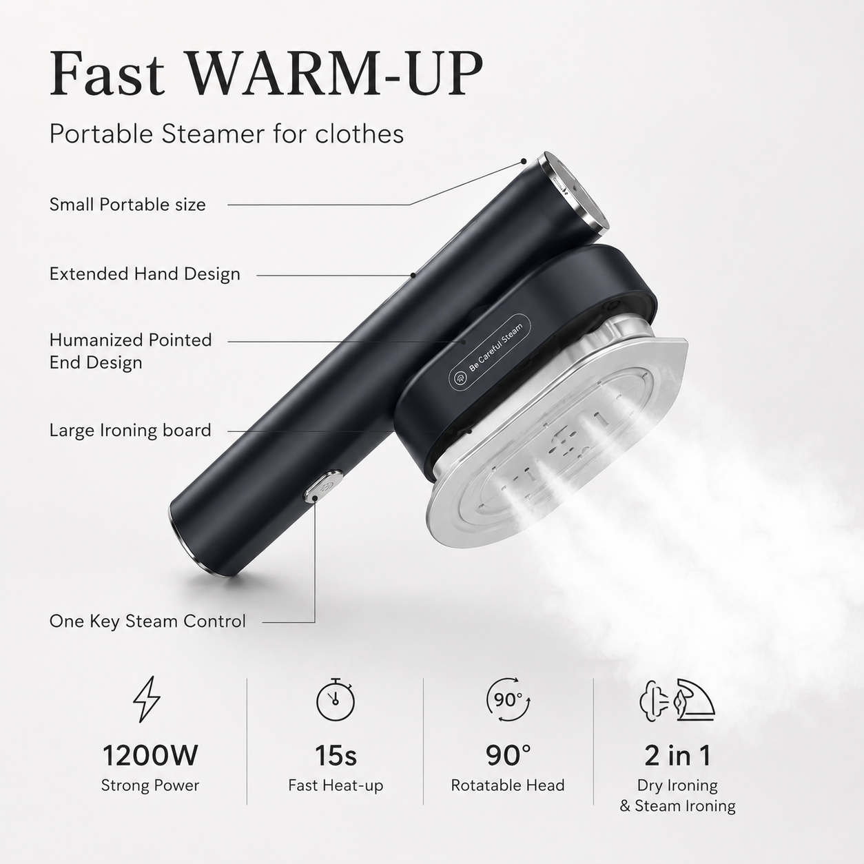 Better Travel™ Portable Steam Iron