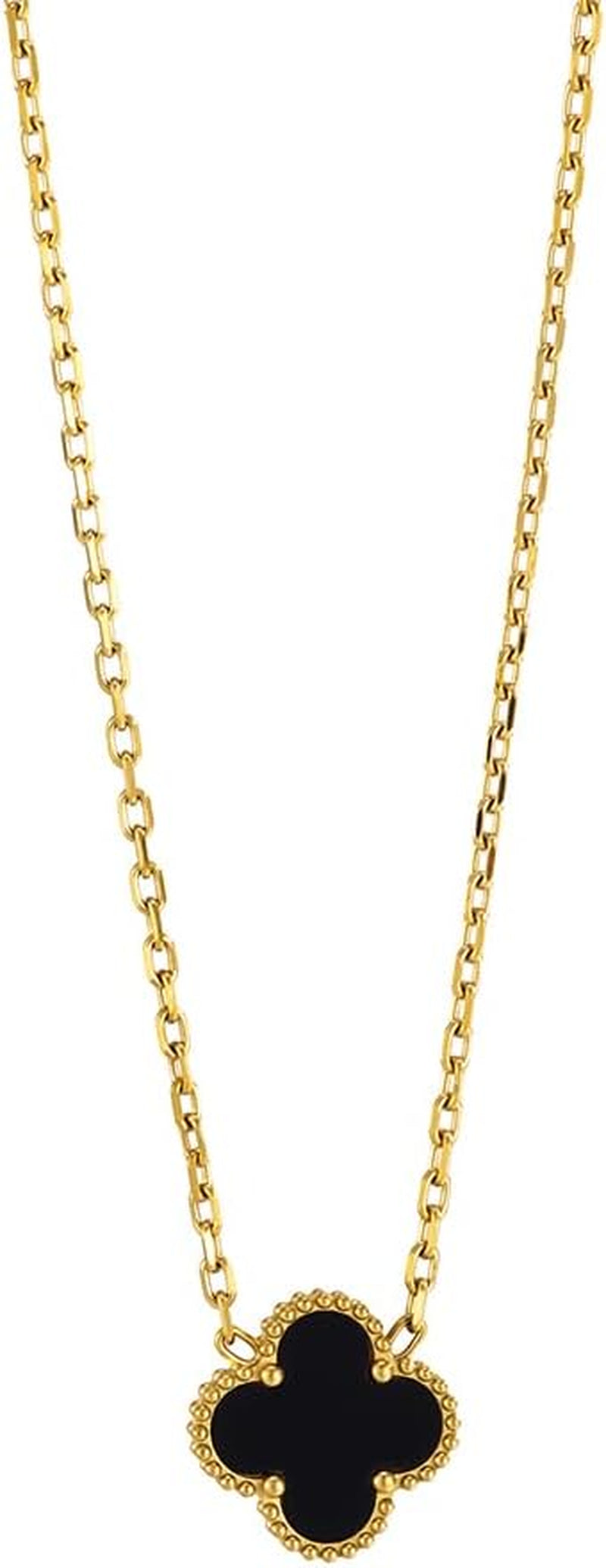 18K Gold Plated Necklace Black Necklace for Women Fashion Jewelry Necklace Jewelry Gifts for Women