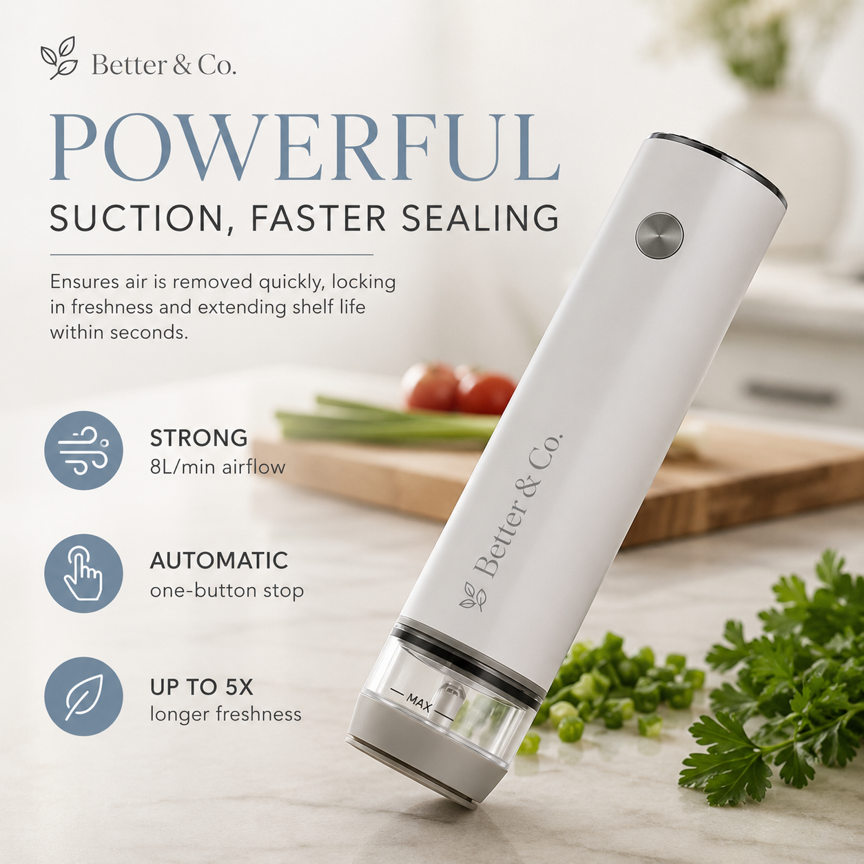 Better Vacuum™ Cordless Food Vacuum Sealer