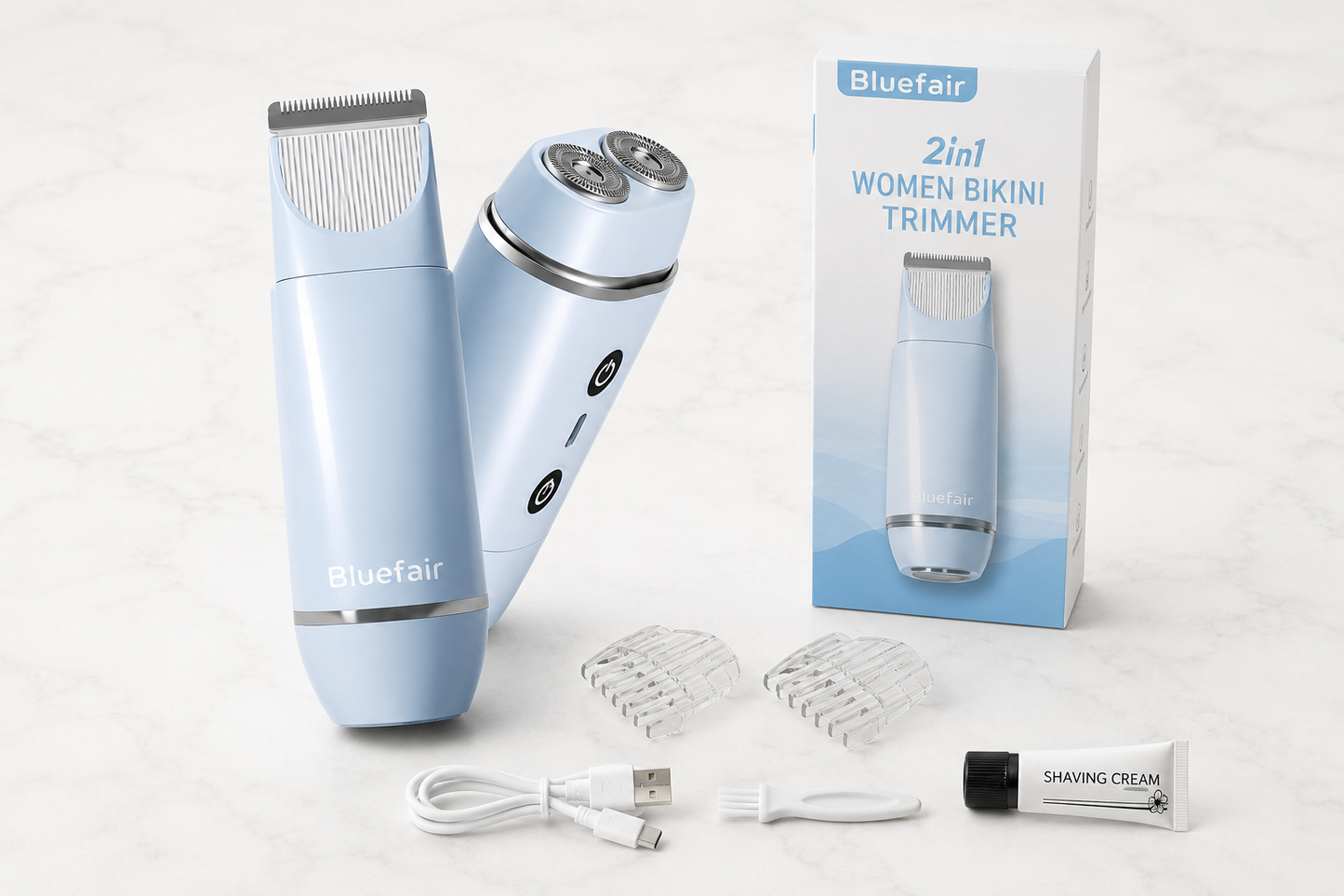 Better Beauty™ 2-in-1 Waterproof Women’s Electric Shaver & Precision Trimmer