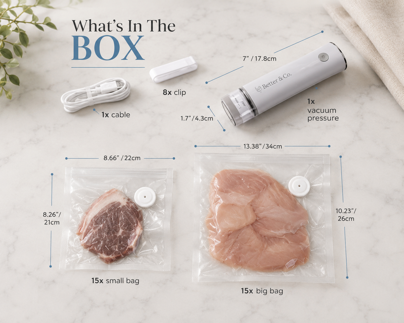 Better Vacuum™ Cordless Food Vacuum Sealer
