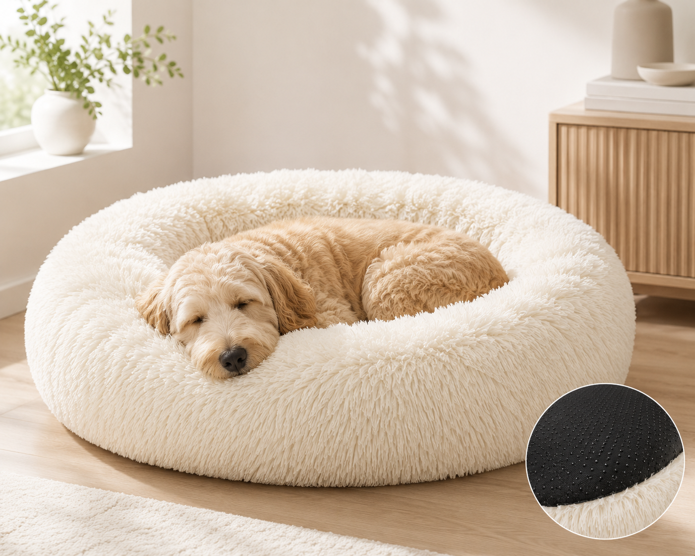 Better Pets™ Calming Faux Fur Ultra-Soft Washable Pet Bed